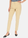 Beżowe casualowe spodnie damskie Gerry Weber