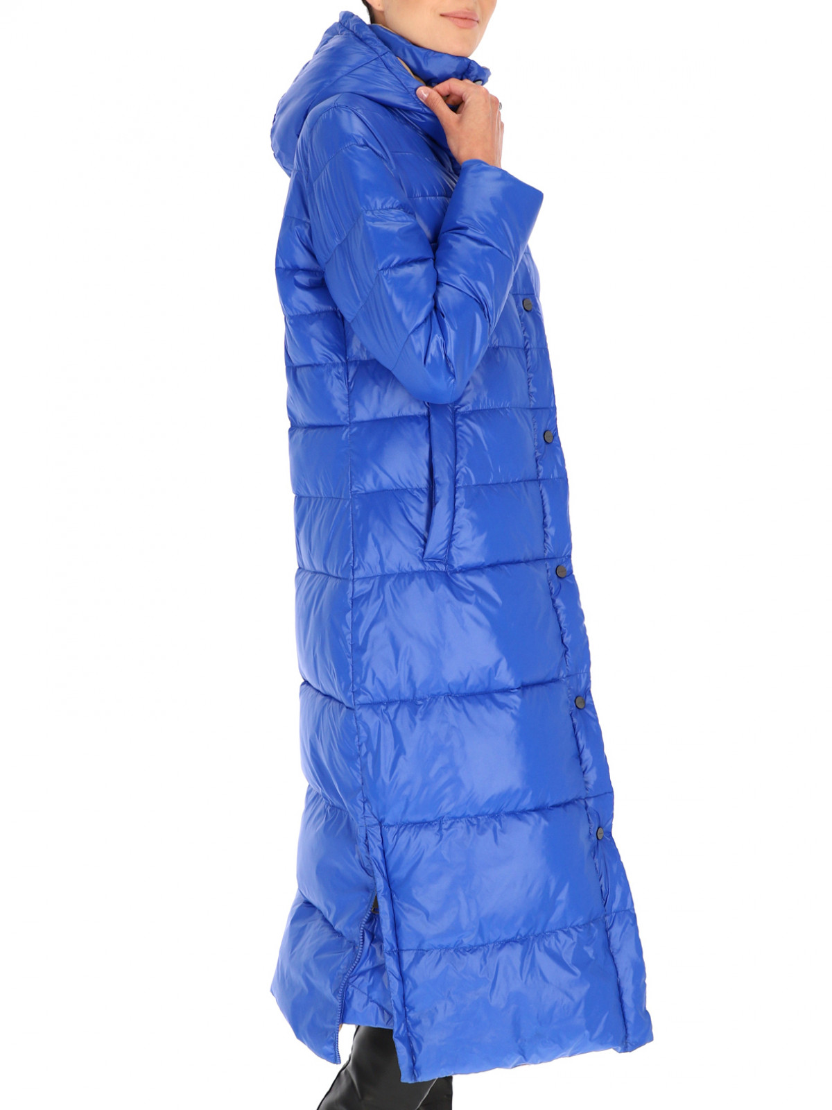 Rino & Pelle Pikowana kurtka niebieski Pikowany wz\u00f3r W stylu casual Moda Kurtki Kurtki pikowane 