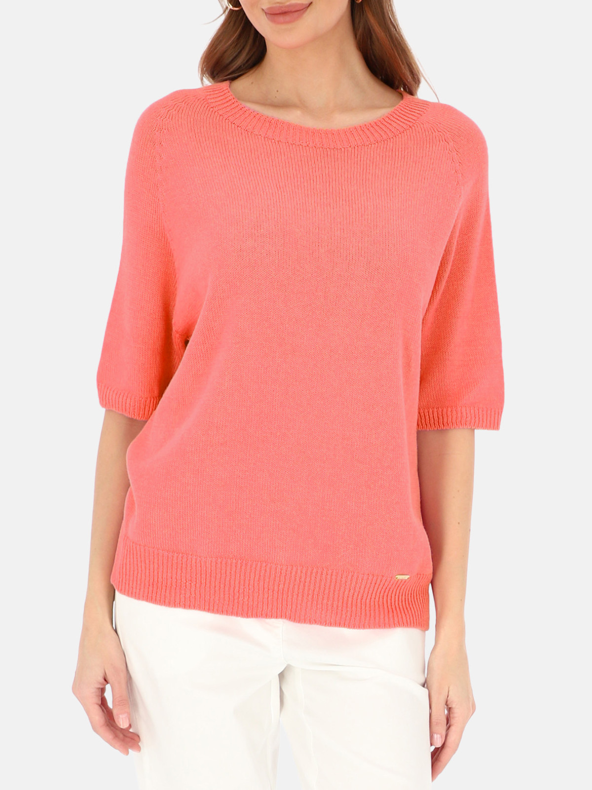 R&oacute;żowy bawełniany sweter damski L&rsquo;AF Rubi - trend 2026