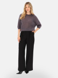  Szaro-grafitowy sweter moherowy damski L’AF Maya
