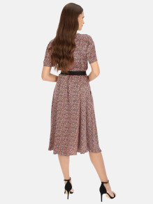 Sukienka midi na guziki w drobne kwiaty L'AF Floris