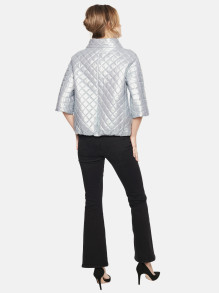 Niebieska krótka kurtka pikowana damska L'AF Era