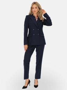 Elegancka marynarka damska granatowa dwurzędowa L’AF Uma