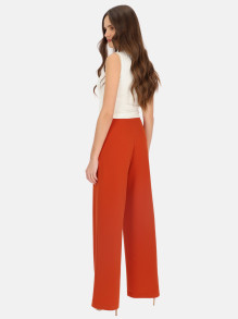 Eleganckie dzianinowe spodnie z prostą nogawką L'AF Uno