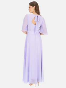 Liliowa elegancka sukienka maxi Potis & Verso Bruna