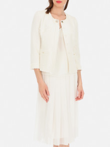 Biały top dwuwarstwowy o luźnym kroju L'AF Taliana