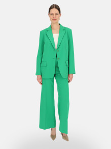 Zielone spodnie typu Wide Leg Eye For Fashion