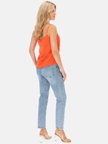Top damski pomarańczowy na ramiączkach EyeForFashion