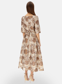 Elegancka sukienka midi w kwiaty L'AF Bet