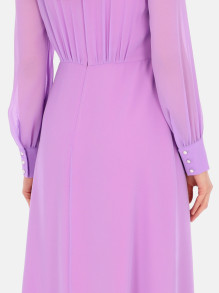 Fioletowa sukienka wizytowa midi L'AF Jenni