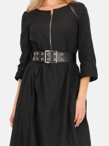 Czarna sukienka maxi odcinana w pasie L'AF Wanda