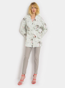 Lekki płaszcz z kwiatowym wzorem Potis & Verso Orsi