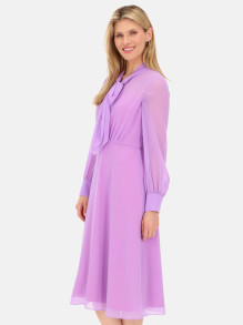 Fioletowa sukienka wizytowa midi L'AF Jenni