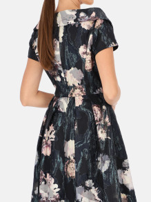 Wieczorowa sukienka asymetryczna w kwiaty L'AF Beatrice