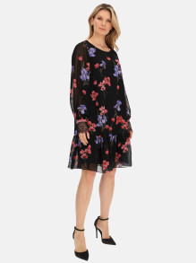 Zwiewna sukienka midi w kwiaty Potis & Verso Iris