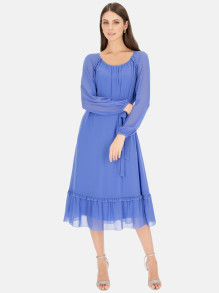 Wizytowa sukienka z falbanką Potis & Verso Arletta