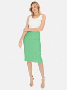 Zielona tweedowa spódnica midi L'AF Talia