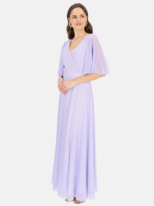 Liliowa elegancka sukienka maxi Potis & Verso Bruna