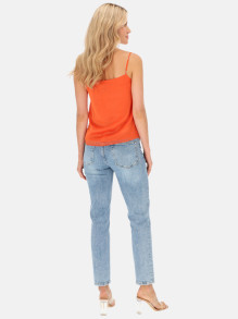Top damski pomarańczowy na ramiączkach EyeForFashion