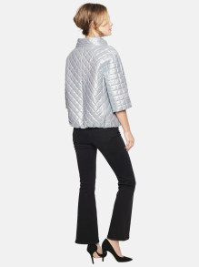 Niebieska krótka kurtka pikowana damska L'AF Era