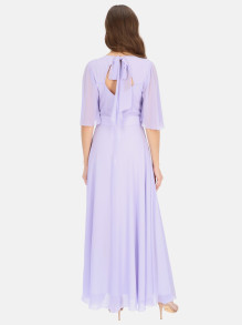 Liliowa elegancka sukienka maxi Potis & Verso Bruna