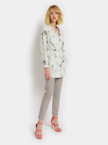 Lekki płaszcz z kwiatowym wzorem Potis & Verso Orsi