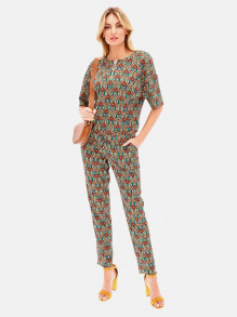 Kimonowa bluzka z etnicznym wzorem L'AF ECHO