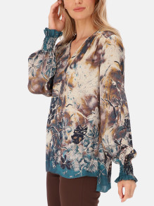 Bluzka z artystycznym printem Potis & Verso Tera