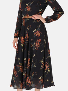 Sukienka midi z kwiatowym printem Potis & Verso Karo