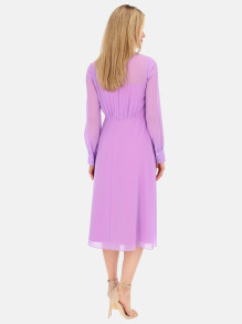Fioletowa sukienka wizytowa midi L'AF Jenni