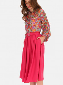 Różowa rozkloszowana spódnica L'AF Peri