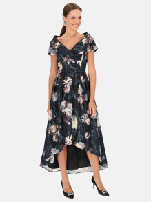 Wieczorowa sukienka asymetryczna w kwiaty L'AF Beatrice