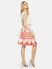 Rozkloszowana spódnica w geometryczny wzór L'AF Lima