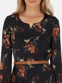 Sukienka midi z kwiatowym printem Potis & Verso Karo