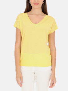 Dzianinowa bluzka z dekoltem w serek Potis & Verso Petunia