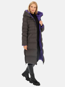 Dwustronny płaszcz damski z kapturem Rino & Pelle Keila