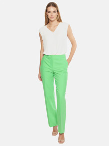 Zielone spodnie w kant damskie L'AF Rossa