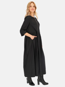 Czarna sukienka maxi odcinana w pasie L'AF Wanda