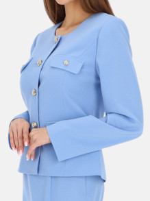Niebieska marynarka damska z ozdobnymi guzikami L'AF Bella