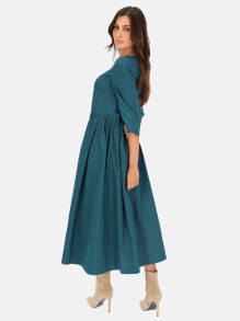 Morska sukienka maxi odcinana w pasie L'AF Wanda