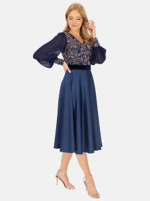 Granatowa sukienka wizytowa Potis & Verso Leonarda