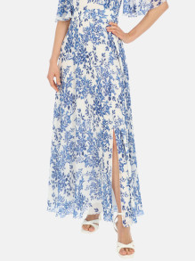 Sukienka maxi w niebieskie kwiaty Potis & Verso Rut