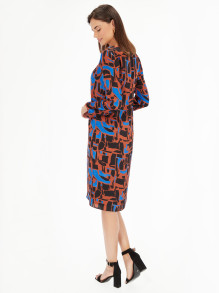 Wzorzysta wizytowa sukienka Potis & Verso Lana