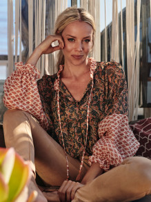 Beżowe tregginsy z sztucznego zamszu Smashed Lemon 22067