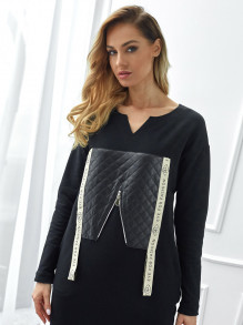 Sukienka prosta z aplikacją Eye For Fashion Lia