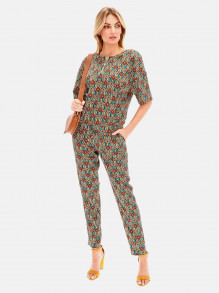 Kimonowa bluzka z etnicznym wzorem L'AF ECHO