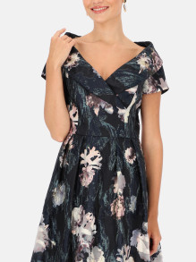 Wieczorowa sukienka asymetryczna w kwiaty L'AF Beatrice