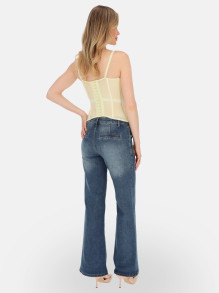 Żółty gorset bustier z siateczki L'AF Arina