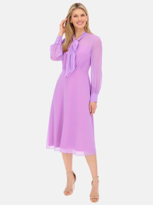 Fioletowa sukienka wizytowa midi L'AF Jenni