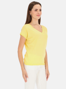 Dzianinowa bluzka z dekoltem w serek Potis & Verso Petunia